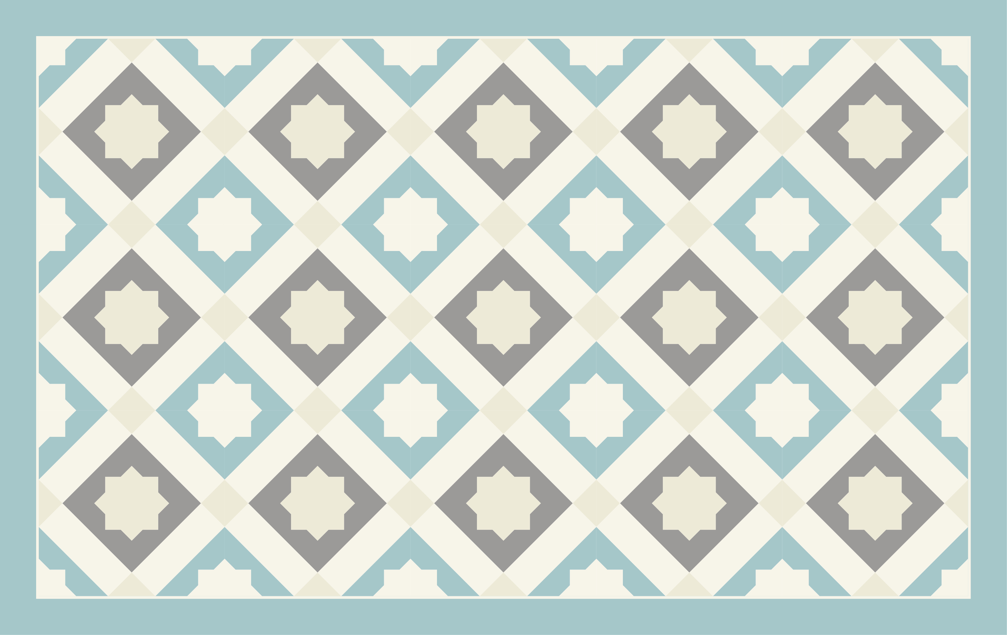 Alfombra vinílica baño hidráulica estrellas geométricas - TenVinilo