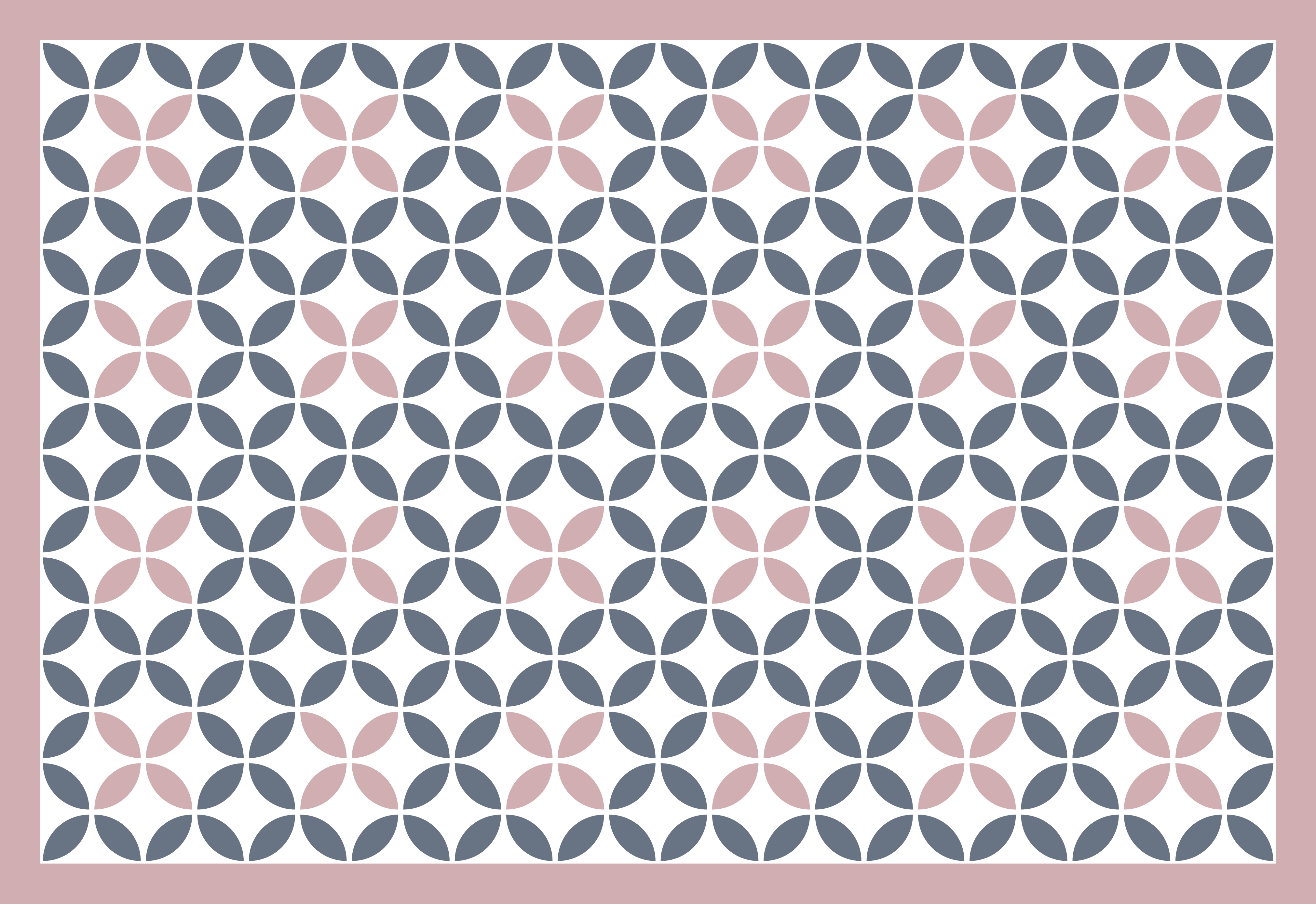 Alfombra vinílica hidráulica Colores pastel círculos geométricos - TenVinilo