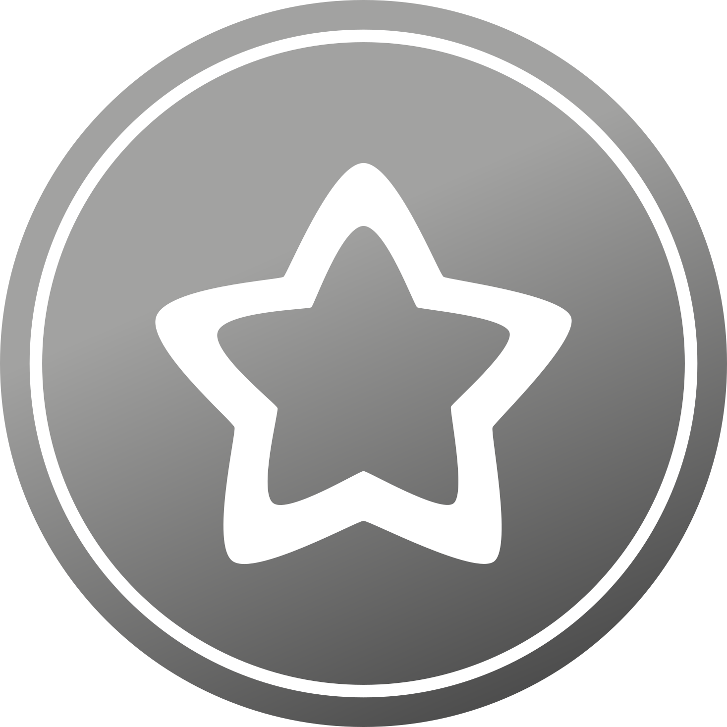 Alfombra vinilo redonda Gradiente de estrella de metal - TenVinilo