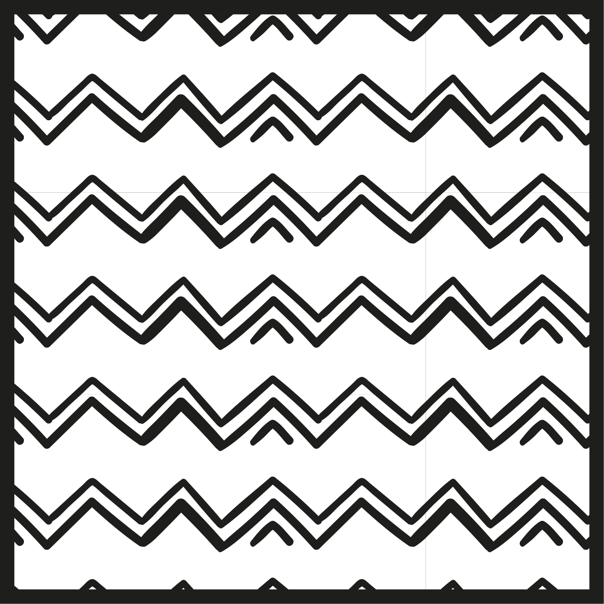 Alfombra vinílica minimalista estilo zigzag - TenVinilo