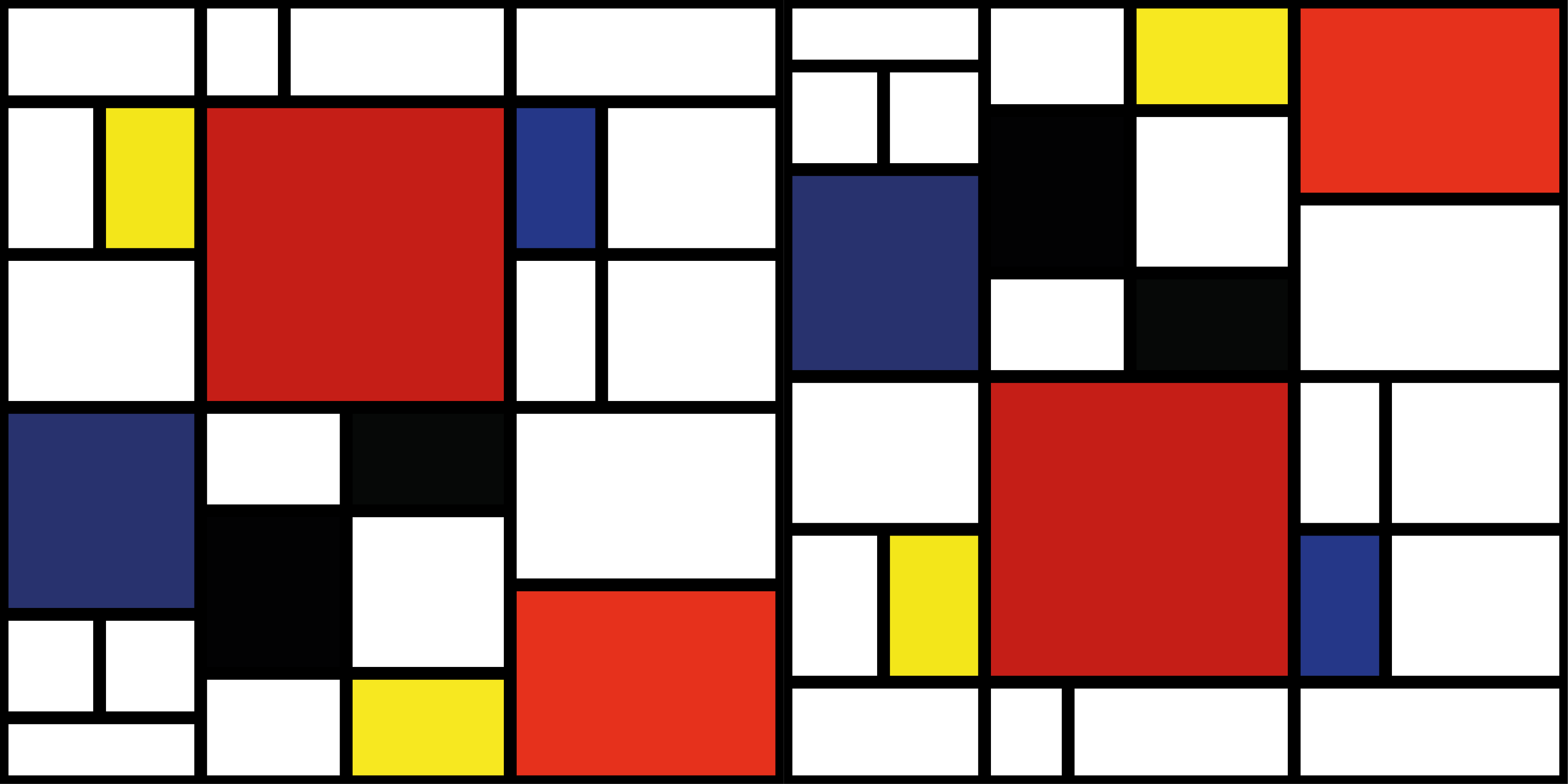 Alfombra vinilo rectangular Bloques de colores abstractos - TenVinilo