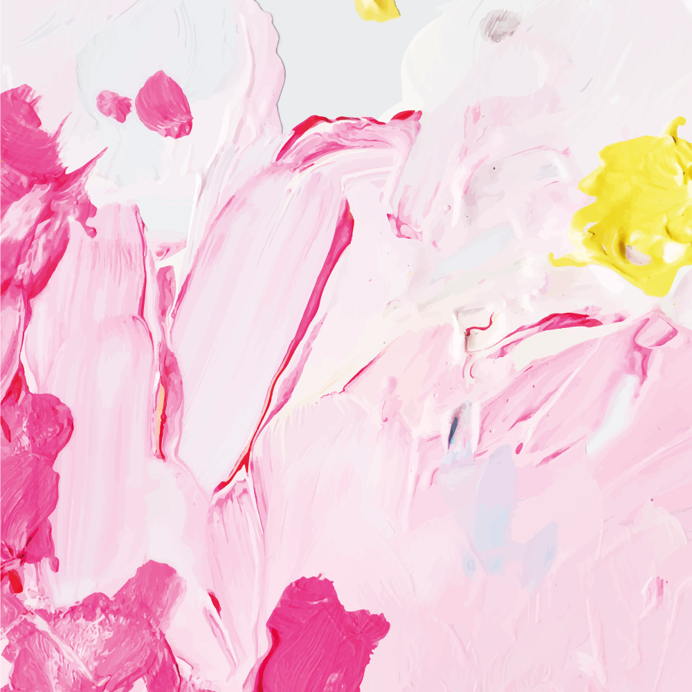 Alfombra vinílica juvenil pinceladas abstractas - TenVinilo