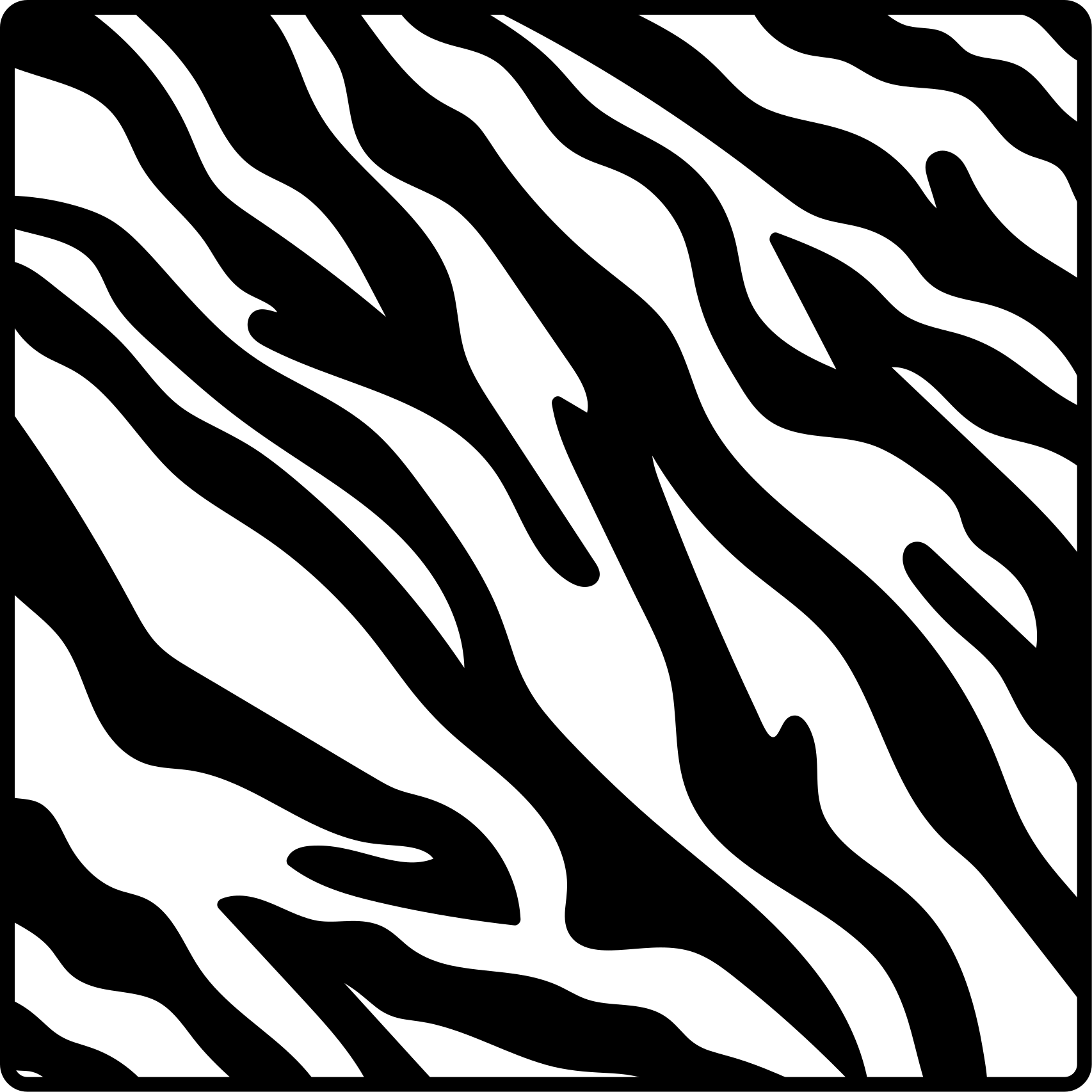 Alfombra vinílica animal print estilo cebra - TenVinilo