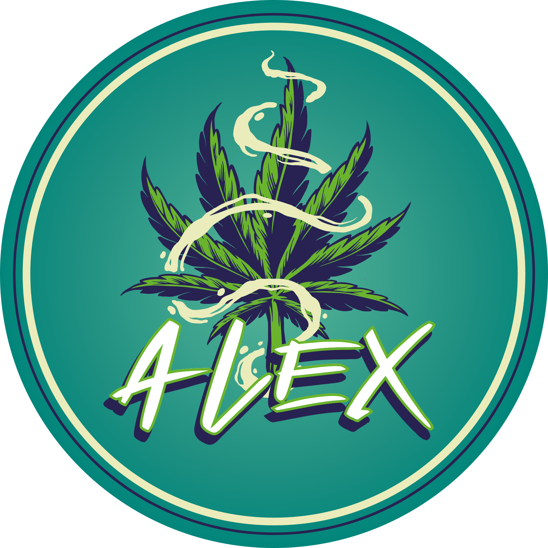 Alfombra vinílica personalizable Graffiti de ilustración de canna - TenVinilo