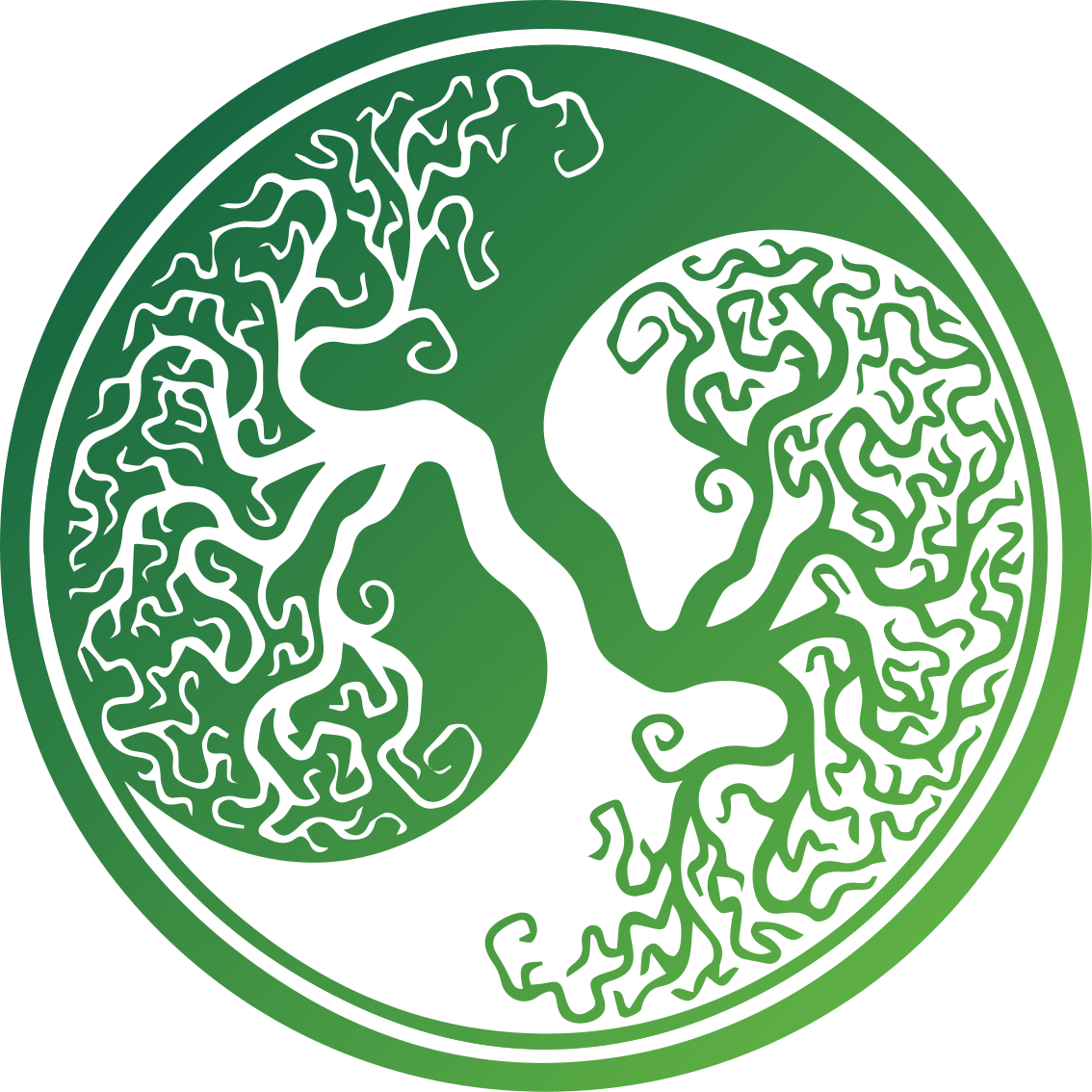 Alfombra vinílica naturaleza diseño de árbol intrincado - TenVinilo