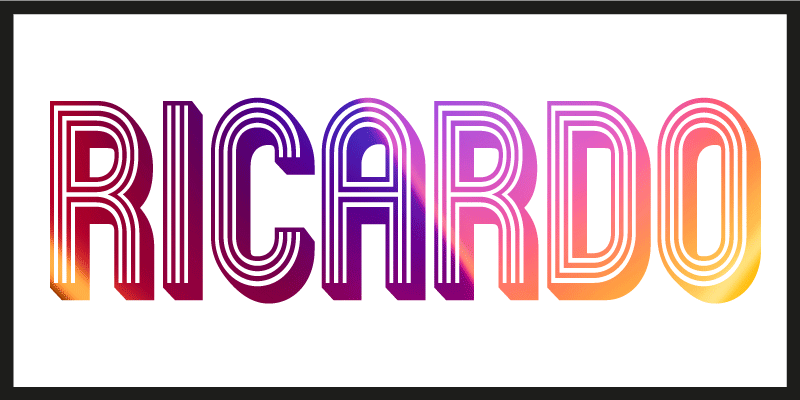 Alfombra vinílica juvenil nombre personalizado neón - TenVinilo