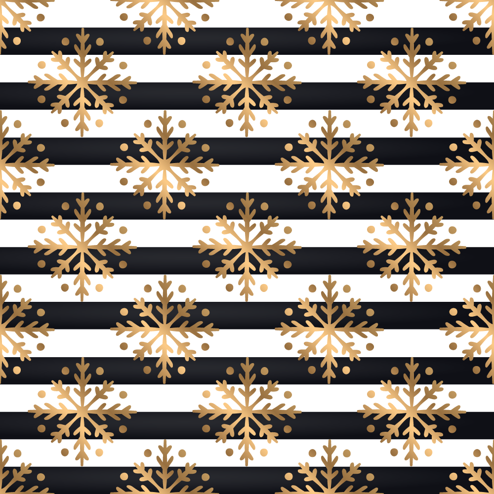 Alfombra vinílica navidad elegante patrón de copo de nieve - TenVinilo