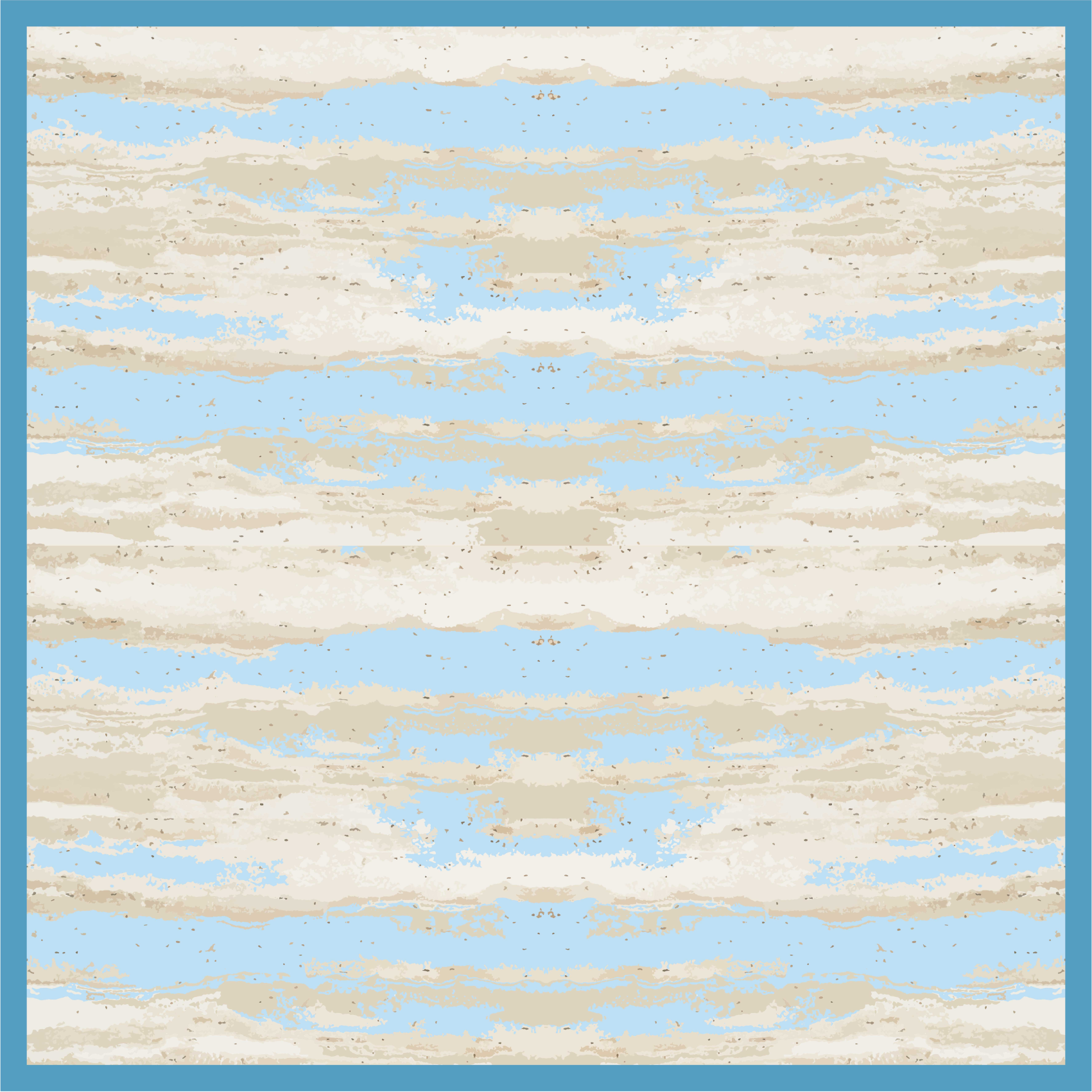 Alfombra vinílica imitación madera gris y azul - TenVinilo