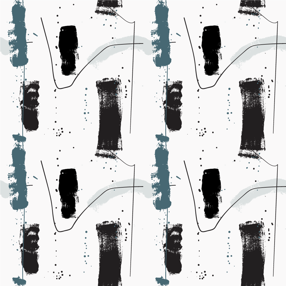 Alfombra vinílica minimalista formas abstractas lineales - TenVinilo