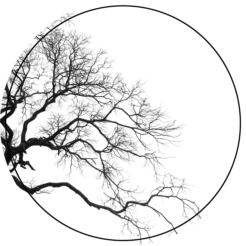 Alfombra vinílica naturaleza arte de silueta de rama - TenVinilo