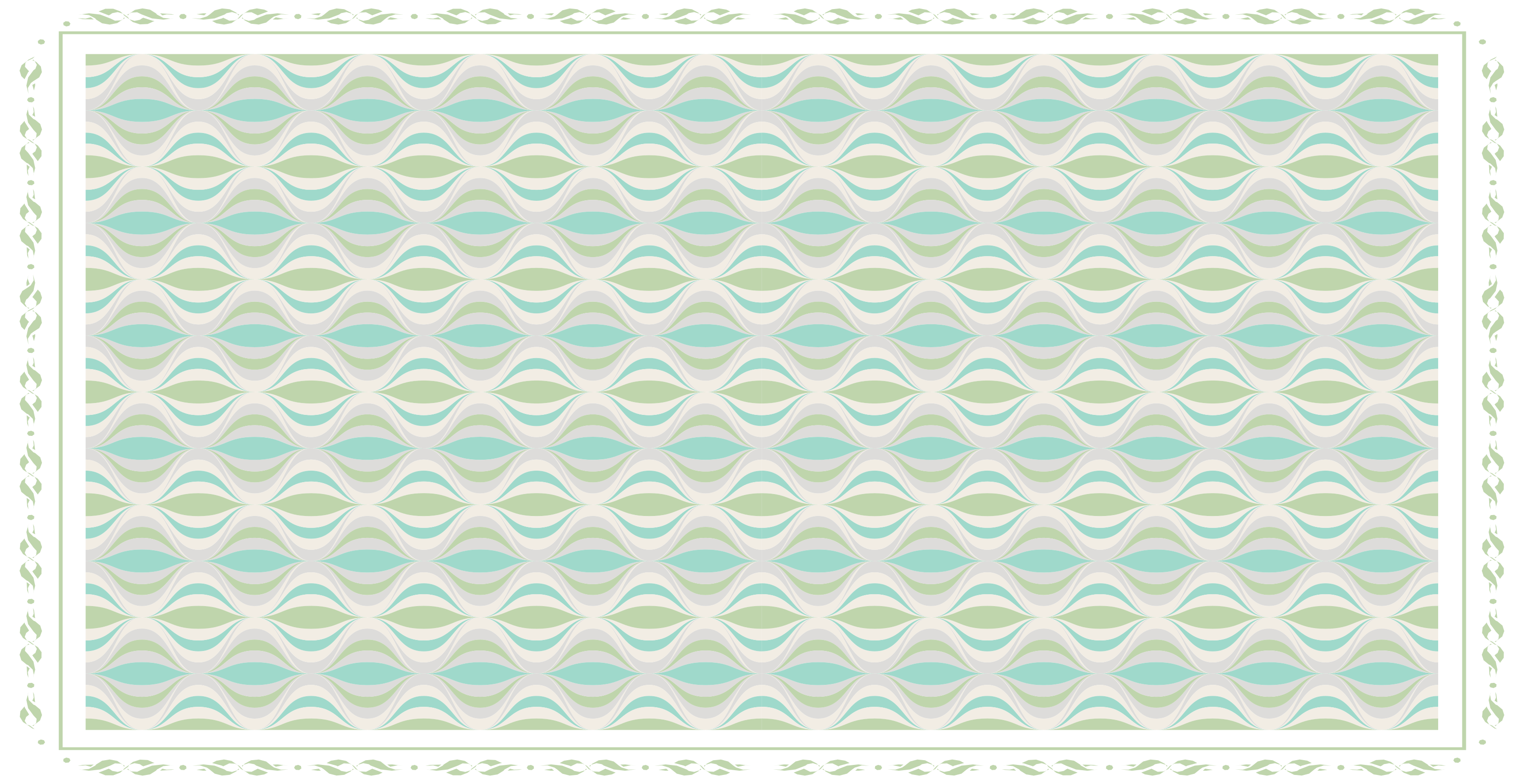 Alfombra vinílica hidráulica motivo curvilíneo - TenVinilo