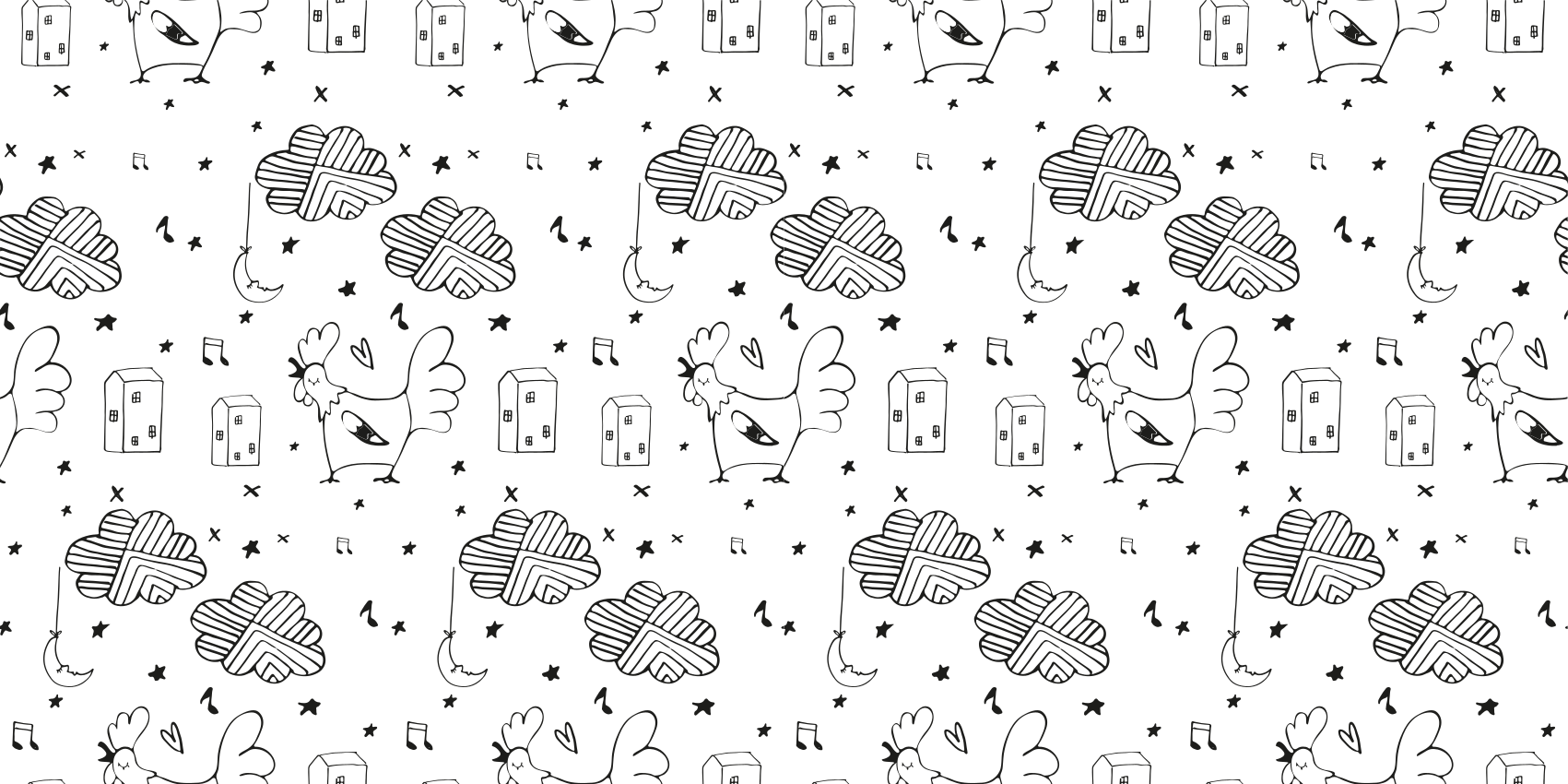 Alfombra vinílica infantil diseño de aves minimalista - TenVinilo
