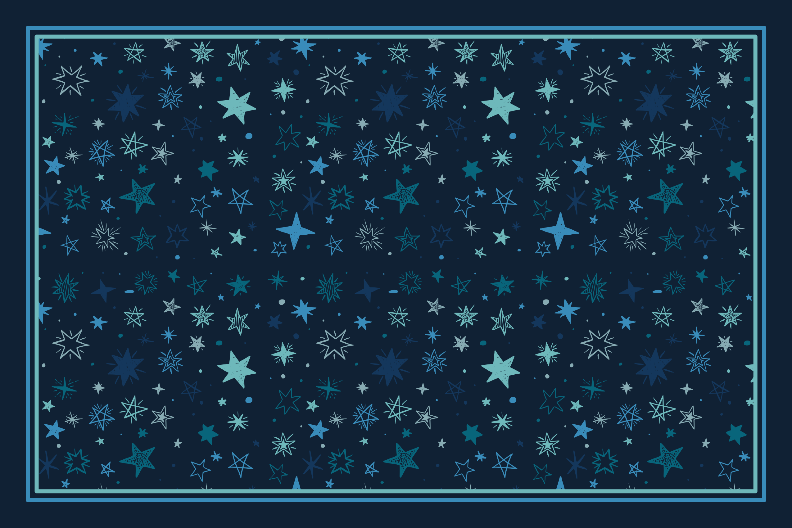 Alfombra vinílica de estrellas diseño de motivo celestial - TenVinilo