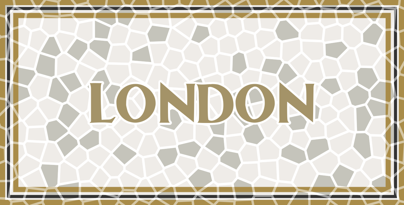 Alfombra vinílica mosaico mosaico de londres - TenVinilo