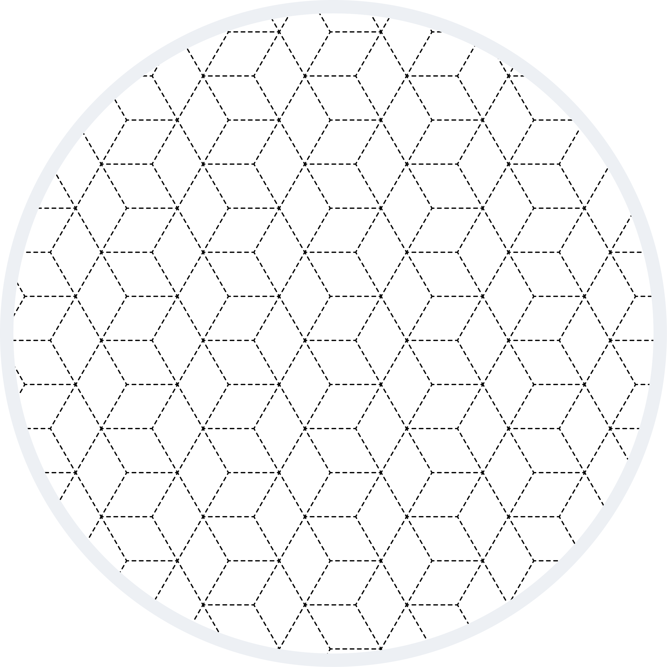 Alfombra vinílica geométrica patrón contorno hexagonal - TenVinilo