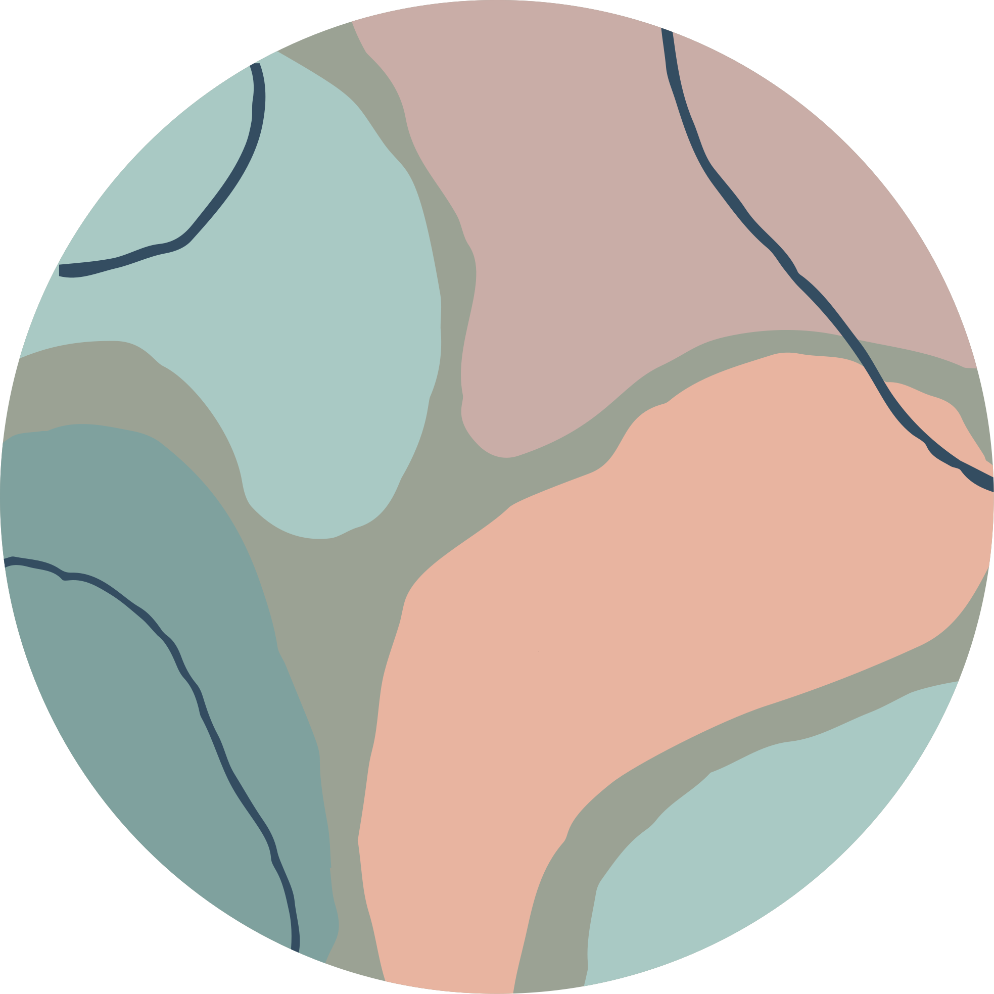 Alfombra vinílica redonda estilo nórdico - TenVinilo