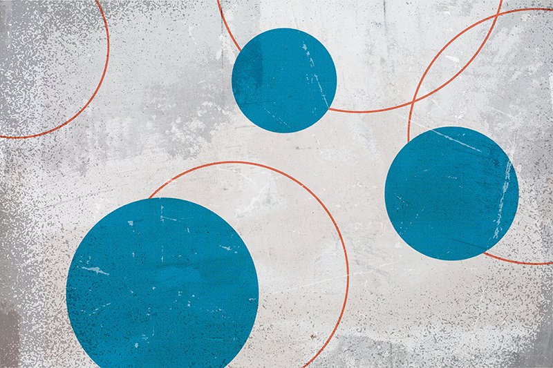 Alfombra de vinilo geométrica diseño brutalista - TenVinilo