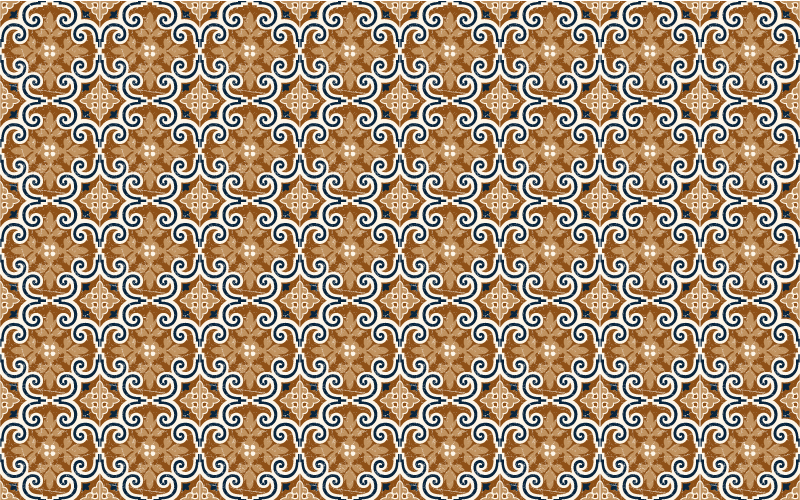 Alfombra vinilo cocina azulejos color marrón - TenVinilo