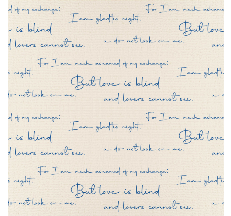 Papel mural letras tabla textil - TenVinilo