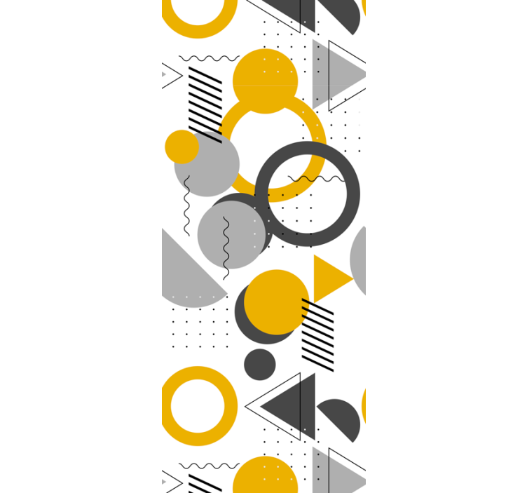 Papel mural topos patrones abstractos dinámicos - TenVinilo