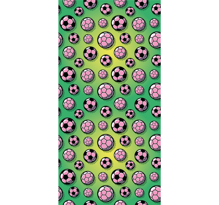 Papel mural personalizable patrón de pelota deportiva - TenVinilo