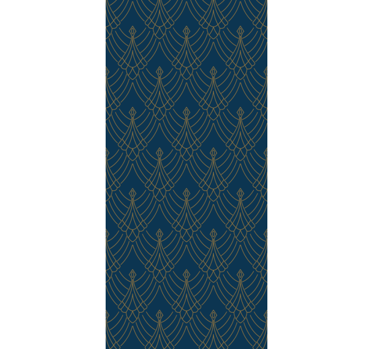 Papel mural moderno elegante diseño de hojas - TenVinilo