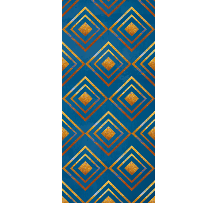 Papel mural geométrico diamantes y líneas - TenVinilo