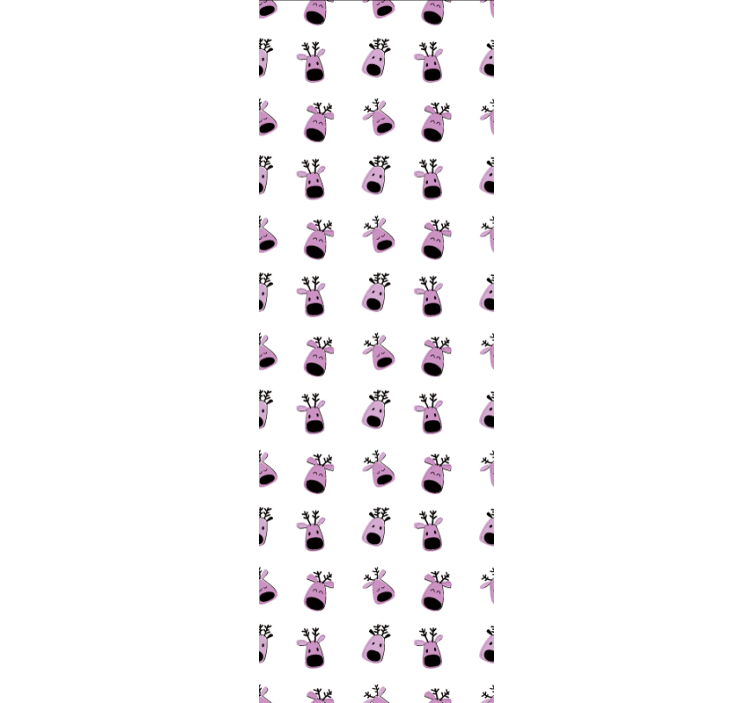 Papel mural animal caras de reno felices - TenVinilo