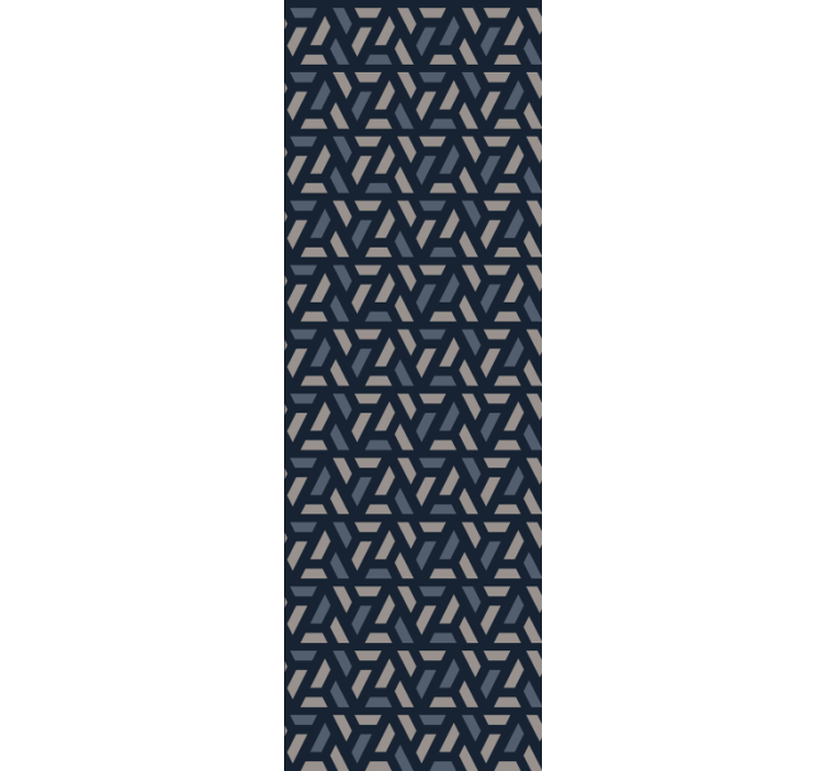 Papel mural geométrico disposición dinámica de patrones - TenVinilo