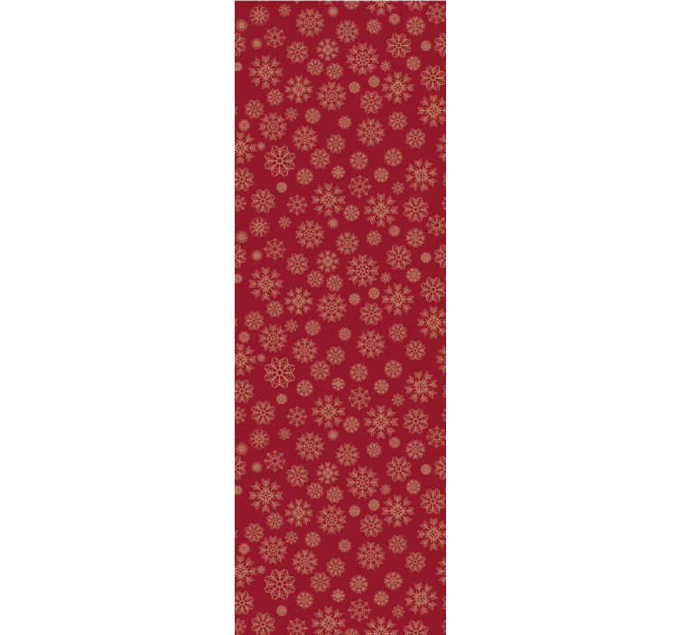 Papel mural navideño diseño floral helado - TenVinilo