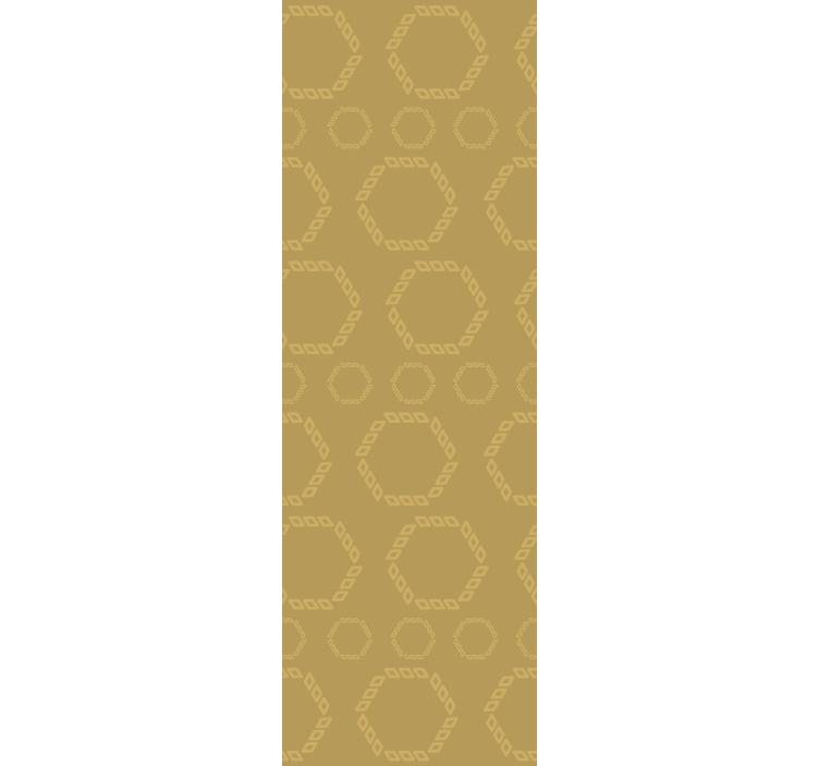 Papel mural geométrico patrón de contorno hexagonal - TenVinilo