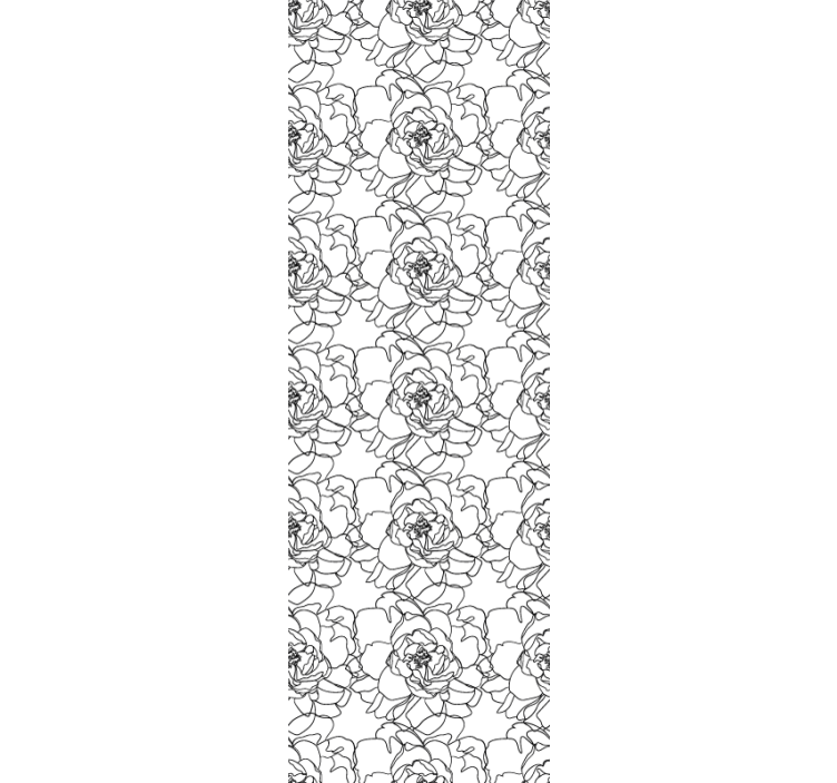 Papel mural floral elegante floración de flores - TenVinilo