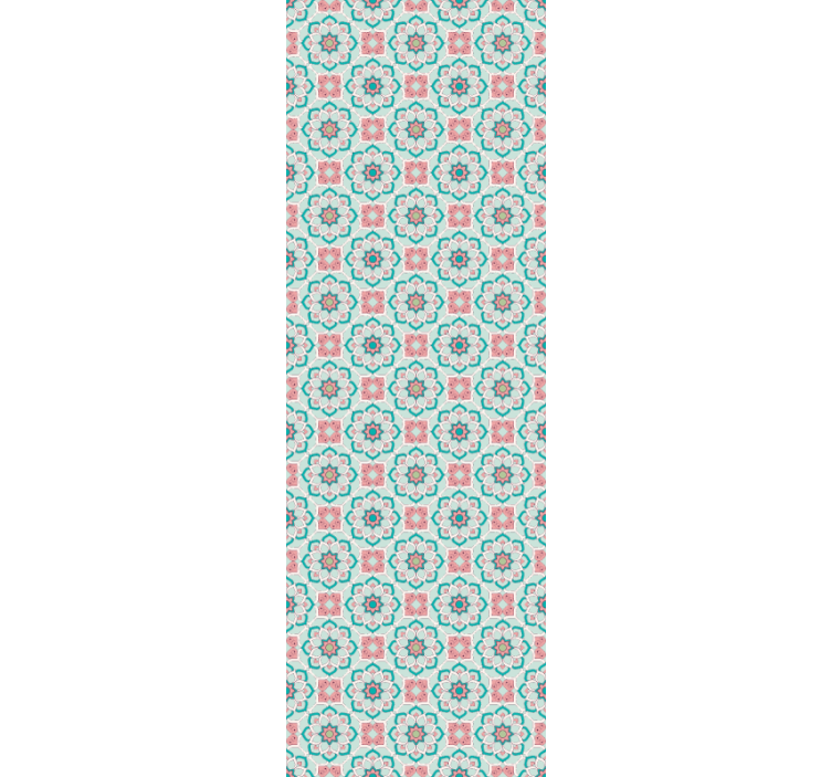 Papel mural floral flor y estrella - TenVinilo