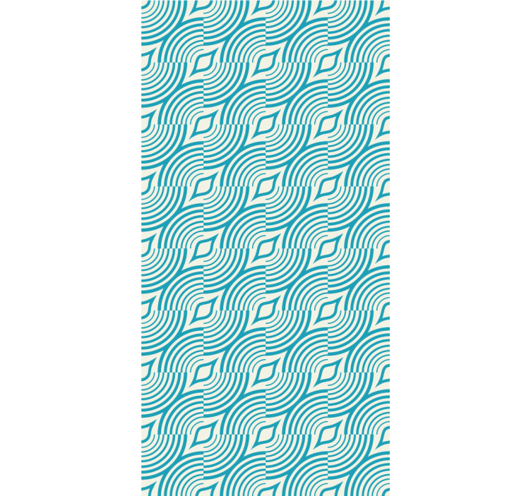 Papel mural abstracto formas de ondas fluidas - TenVinilo