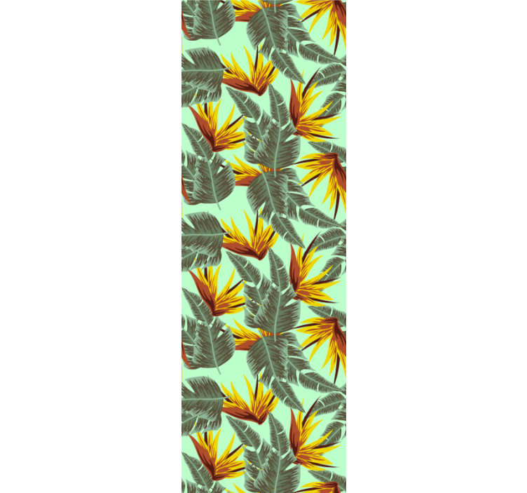 Papel mural naturaleza explosión de follaje tropical - TenVinilo