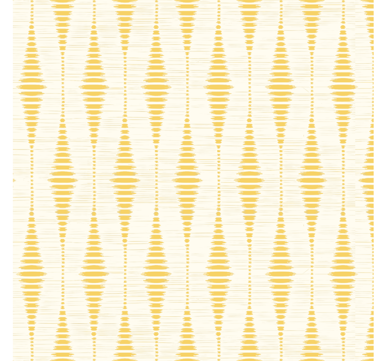 Papel mural geométrico rabaul ikat amarillo - TenVinilo