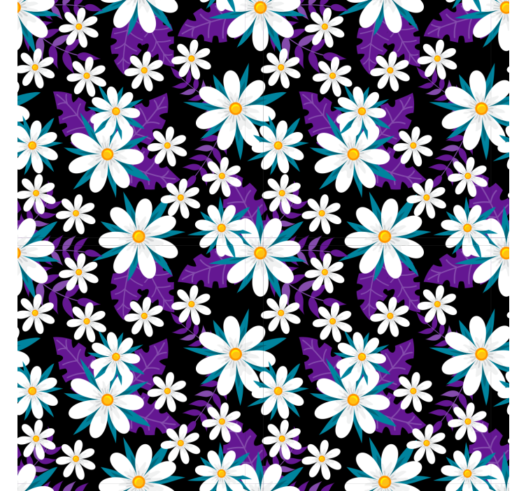 Papel mural naturaleza exhibición floral colorida - TenVinilo