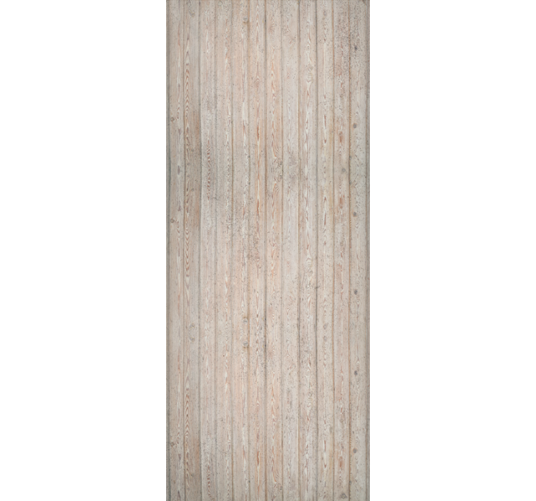 Papel mural ornamental tablas horizontales marrón claro - TenVinilo