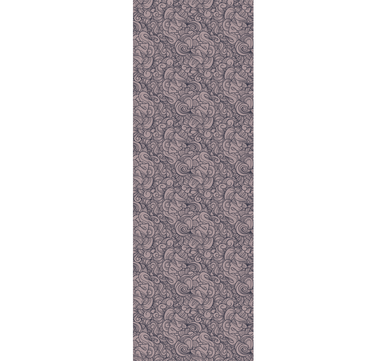 Papel mural ornamental paisley abstracto frigorífico - TenVinilo