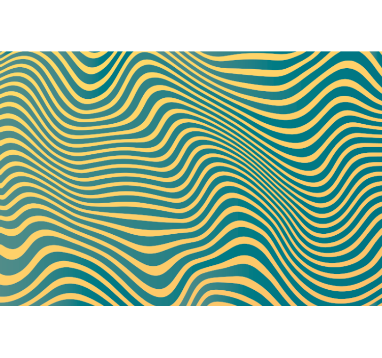 Papel mural dormitorio líneas retro - TenVinilo