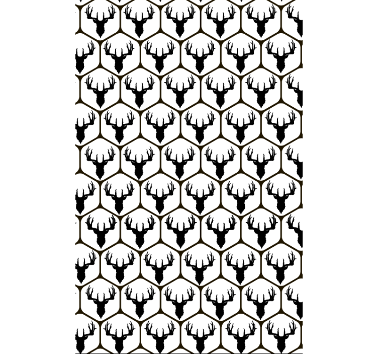 Papel mural animal ciervo en mosaico - TenVinilo