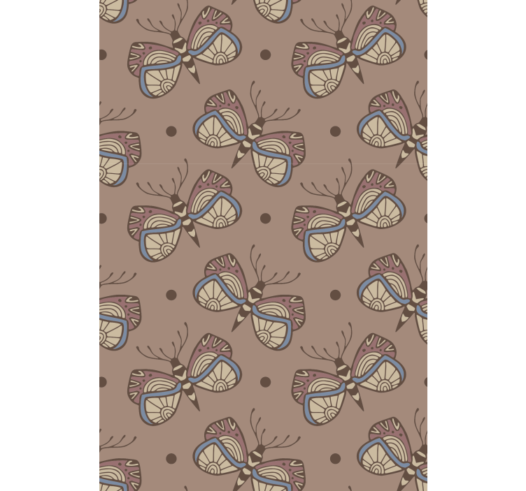 Papel mural dormitorio mariposa vintage inspiradora - TenVinilo