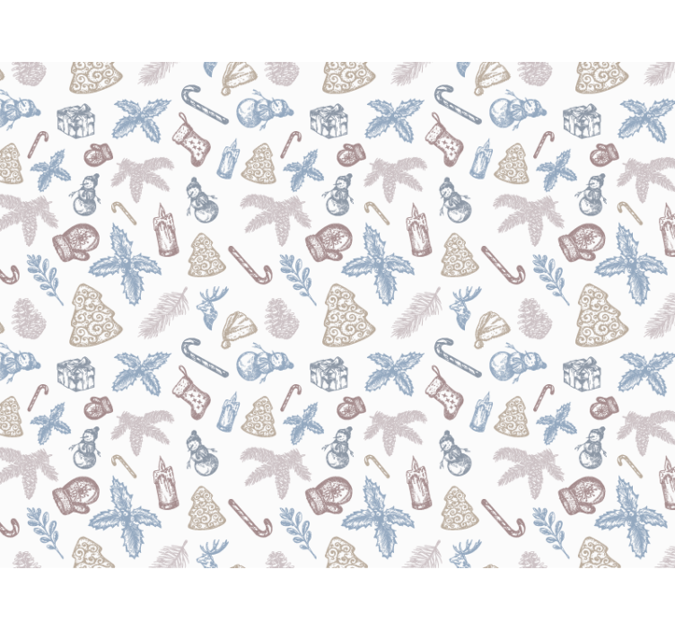 Papel mural navideño tiempo de navidad - TenVinilo