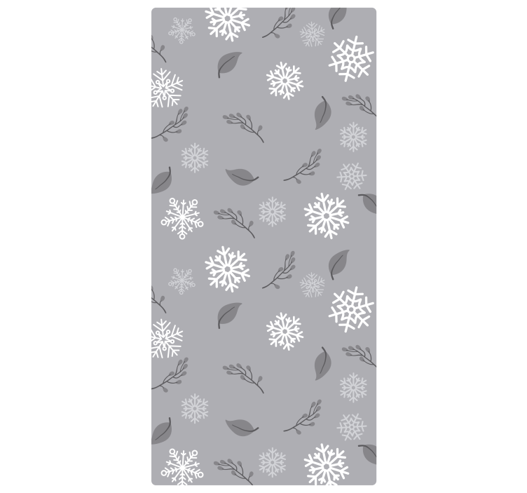 Papel mural navideño copos de nieve estacionales - TenVinilo