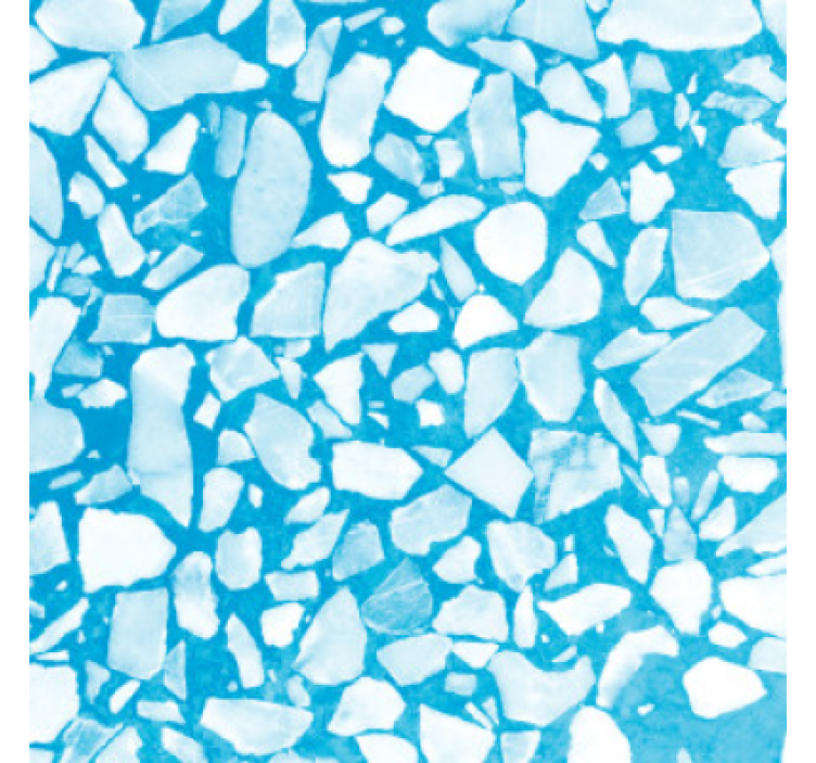 Papel mural piedra mosaico azul relajante - TenVinilo