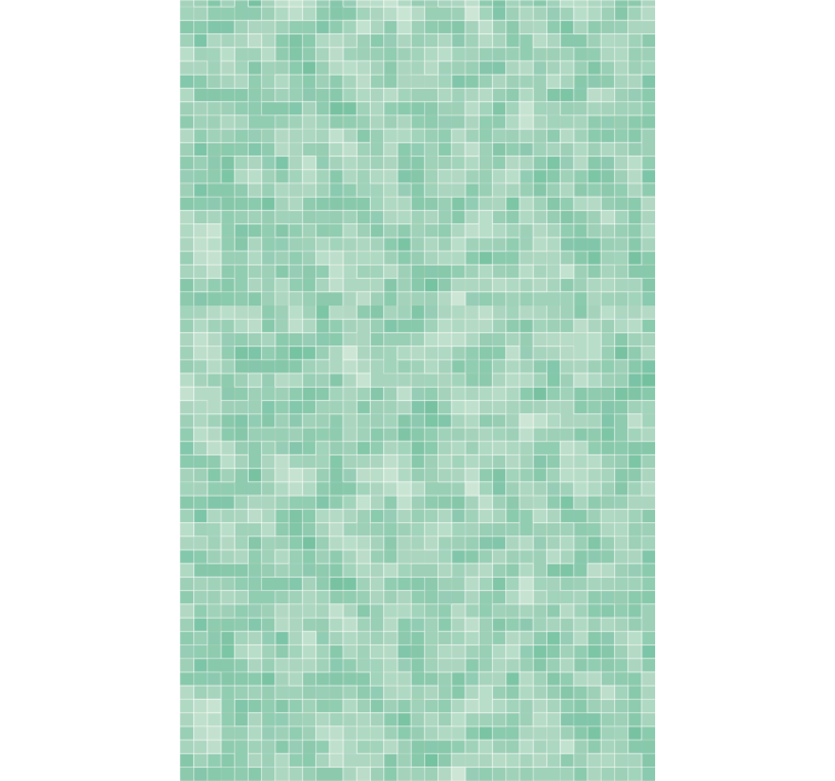 Papel mural azulejos patrón mosaico menta - TenVinilo