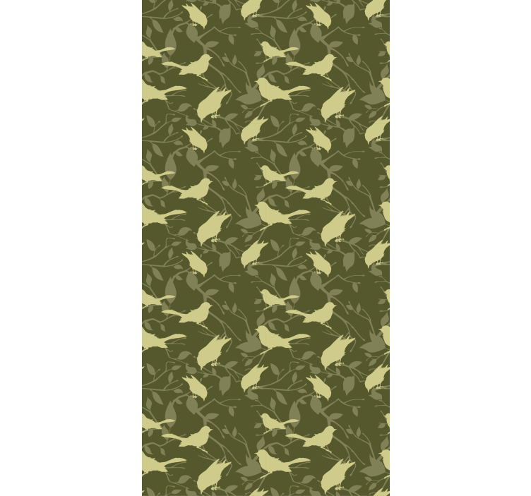 Papel mural infantil estilo victoriano verde - TenVinilo