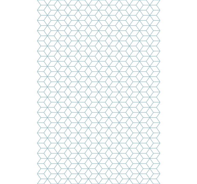 Papel mural nórdico fondo blanco líneas azules - TenVinilo