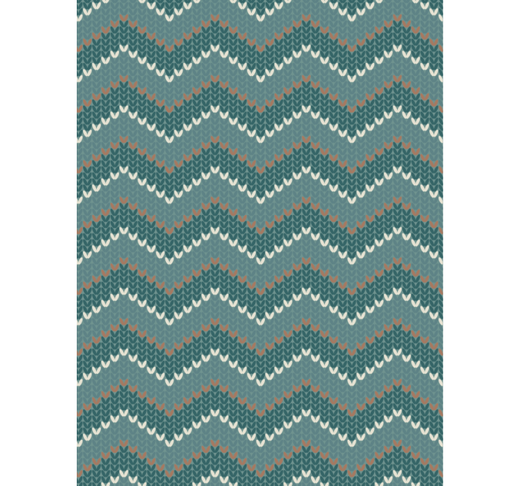 Papel mural living comedor imitación fibra natural azul - TenVinilo