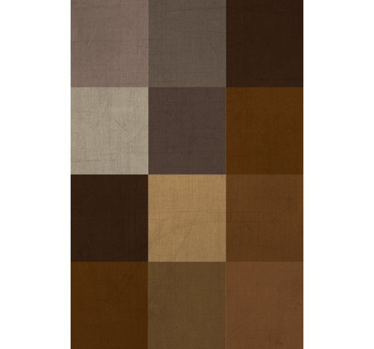 Papel mural living comedor diseño patchwork - TenVinilo